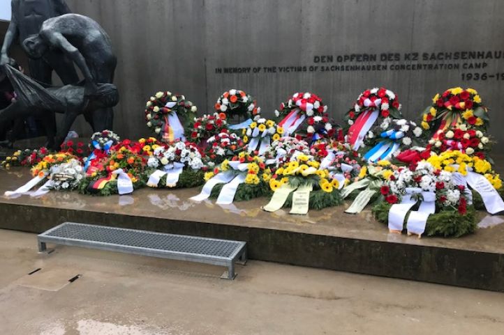 Kranzniederlegung Holocaustgedenktag 2019 in Sachsenhausen